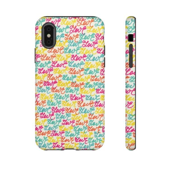 Rainbow Designs Colorful Love Letters On Tough Cases Custom Phone Cases For iPhone Google Pixel and Samsung Series - Image 9