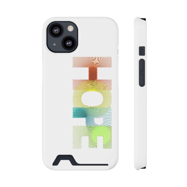 Rainbow Designs "HOPE" On Phone Case With Card Holder For iPhone and Samsung - Image 105