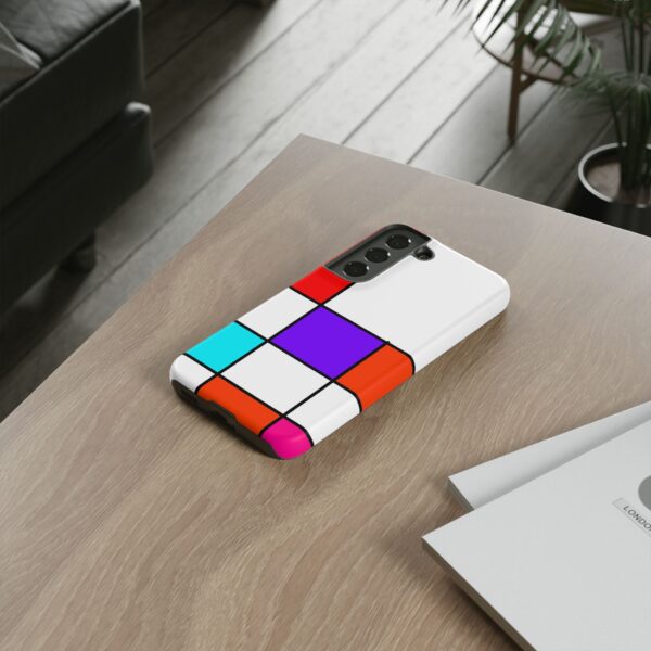 Rainbow Designs Mondrian Art On Tough Cases Custom Phone Cases For iPhone Google Pixel and Samsung Series - Image 86