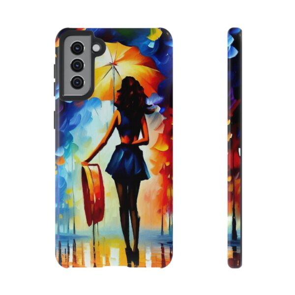 Rainbow Designs Woman With Umbrella On Tough Cases Custom Phone Case For iPhone and Samsung Series - Image 59