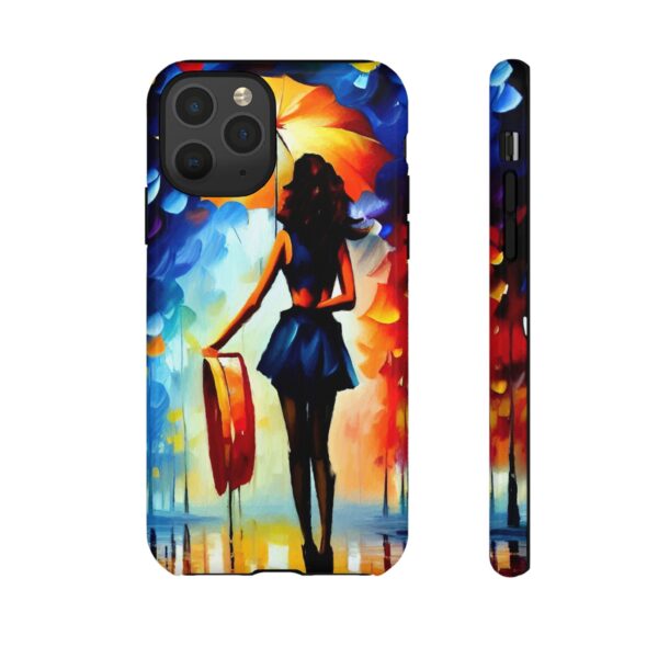 Rainbow Designs Woman With Umbrella On Tough Cases Custom Phone Case For iPhone and Samsung Series - Image 21