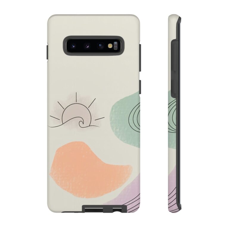 Rainbow Designs Sun Waves On Tough Cases Custom Phone Cases For iPhone Google Pixel and Samsung Series - Image 17