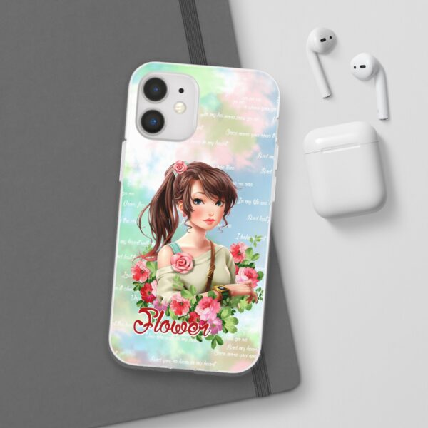 Girl With Flowers Flexi Cases for Samsung and iPhone - Image 73