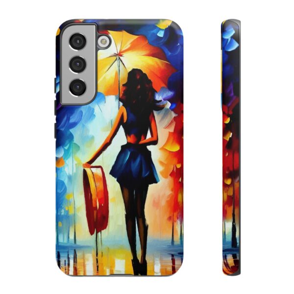 Rainbow Designs Woman With Umbrella On Tough Cases Custom Phone Case For iPhone and Samsung Series - Image 89