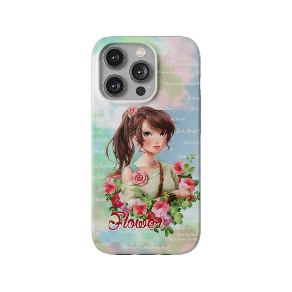 Girl With Flowers Flexi Cases for Samsung and iPhone - Image 201