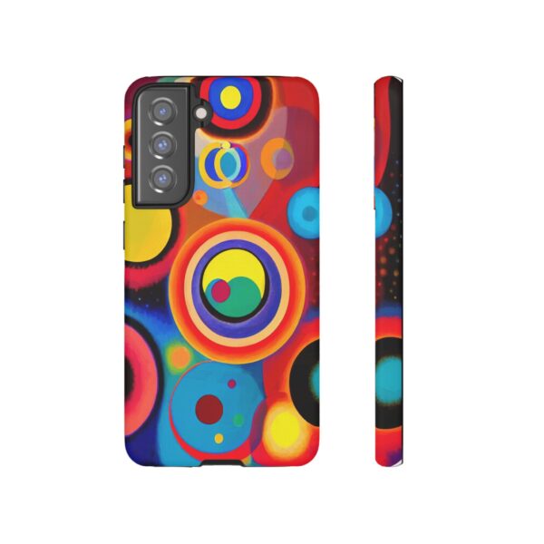 Rainbow Designs Circles in Circles On Tough Cases Custom Phone Cases For iPhone Google Pixel and Samsung Series - Image 81