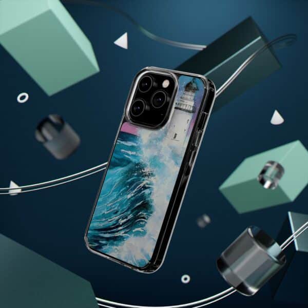 Crashing Waves Clear Case 🌊 for the enchanting iPhone 14! 📱✨ - Image 59