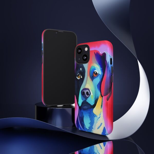 Rainbow Designs Dog Portrait On Tough Cases Custom Phone Cases For iPhone Google Pixel and Samsung Series - Image 40