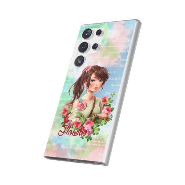 Girl With Flowers Flexi Cases for Samsung and iPhone - Image 224