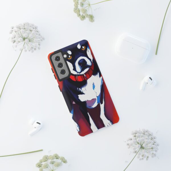 Rainbow Designs Dog Portrait On Tough Cases Custom Phone Cases For iPhone Google Pixel and Samsung Series. - Image 58