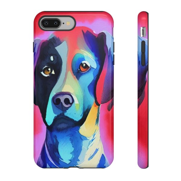 Rainbow Designs Dog Portrait On Tough Cases Custom Phone Cases For iPhone Google Pixel and Samsung Series - Image 3