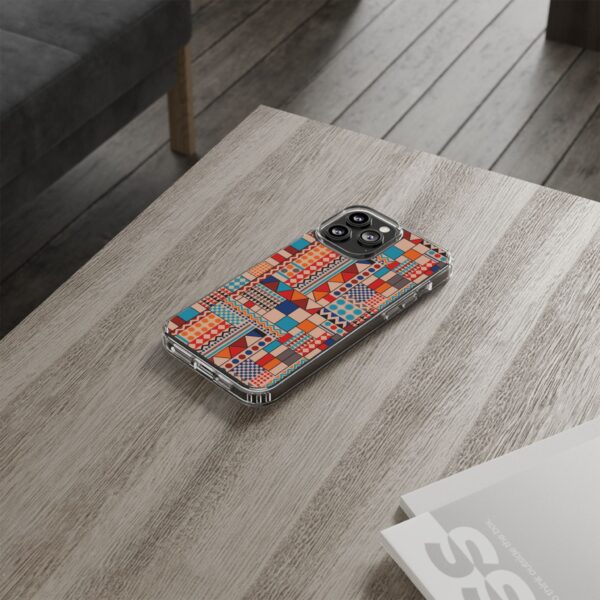 Patchwork Pattern Clear Cases For iPhone and Samsung - Image 11