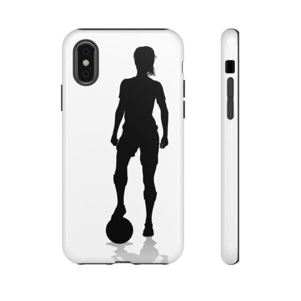 Silhouette Football Player Women Tough Cases Custom Phone Cases For iPhone Google Pixel and Samsung Series - Image 5