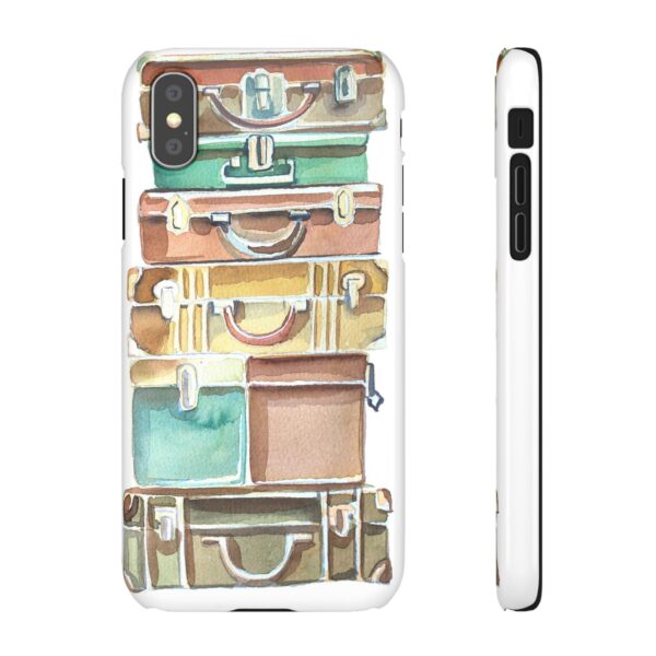 Suitcases stack Snap Cases Custom Phone Cases For Samsung Google Pixel and iPhone Lines - Image 23