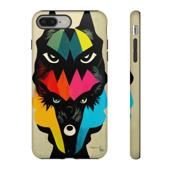 Rainbow Designs Wolf Head On Tough Cases Custom Phone Cases For iPhone Google Pixel and Samsung Series - Image 4