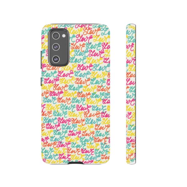 Rainbow Designs Colorful Love Letters On Tough Cases Custom Phone Cases For iPhone Google Pixel and Samsung Series - Image 77