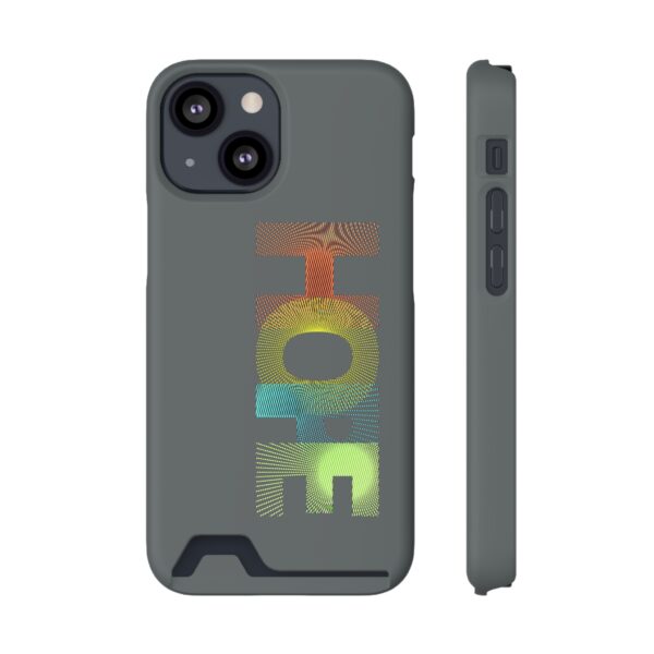 Rainbow Designs "HOPE" On Phone Case With Card Holder For iPhone and Samsung - Image 117