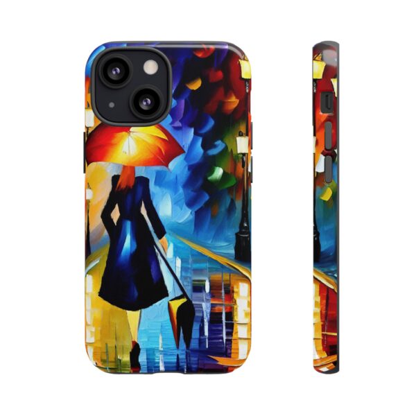 Rainbow Designs Woman With Umbrella On Tough Cases Custom Phone Case For iPhone and Samsung Series - Image 43