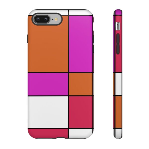 Rainbow Designs Mondrian Art On Tough Cases Custom Phone Cases For iPhone Google Pixel and Samsung Series - Image 4