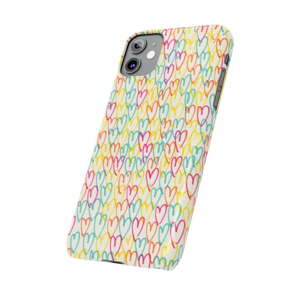 Rainbow Designs Colorful Hearts On Slim Phone Cases Case-Mate Custom Phone Cases For iPhone and Samsung Series - Image 12