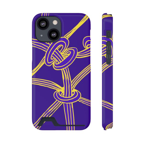 Rainbow Designs Abstract Lines On Phone Case With Card Holder Custom Phone Case For iPhone and Samsung - Image 113