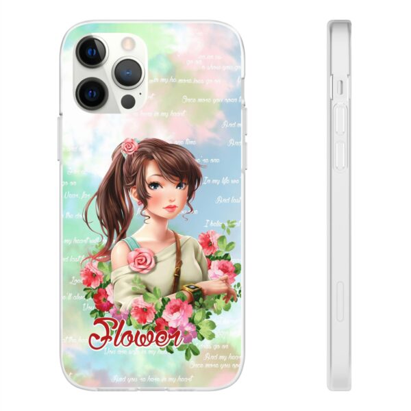 Girl With Flowers Flexi Cases for Samsung and iPhone - Image 49