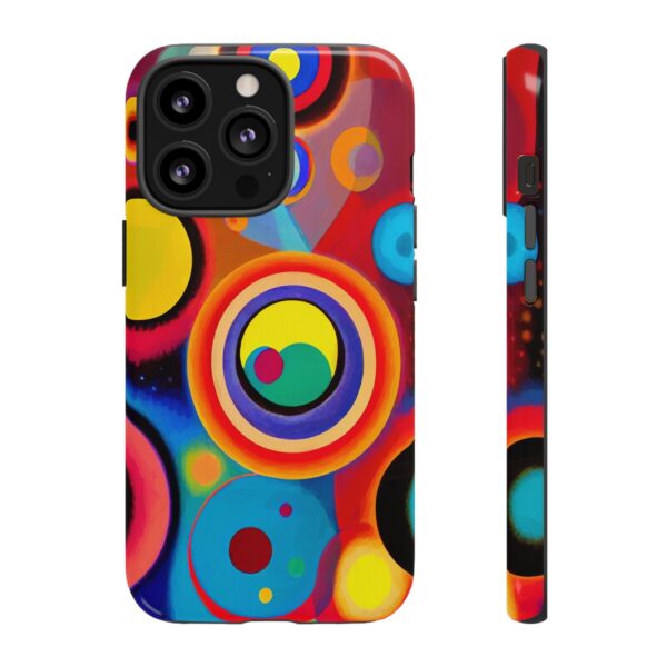 Rainbow Designs Circles in Circles On Tough Cases Custom Phone Cases For iPhone Google Pixel and Samsung Series - Image 47