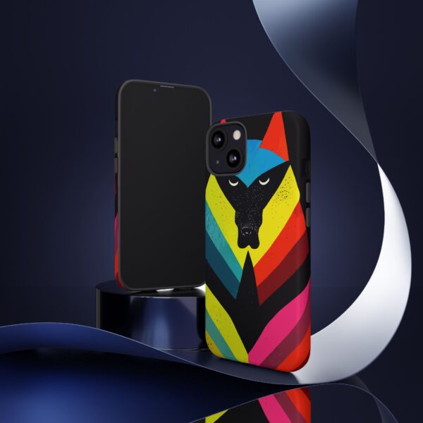 Rainbow Designs Wolf Head On Tough Cases Custom Phone Cases For iPhone Google Pixel and Samsung Series. - Image 42