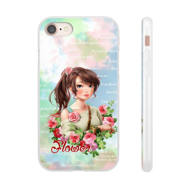 Girl With Flowers Flexi Cases for Samsung and iPhone - Image 95