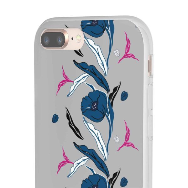 Rainbow Designs Blue Poppies On Flexi Cases Custom Phone Cases For iPhone and Samsung Series - Image 92