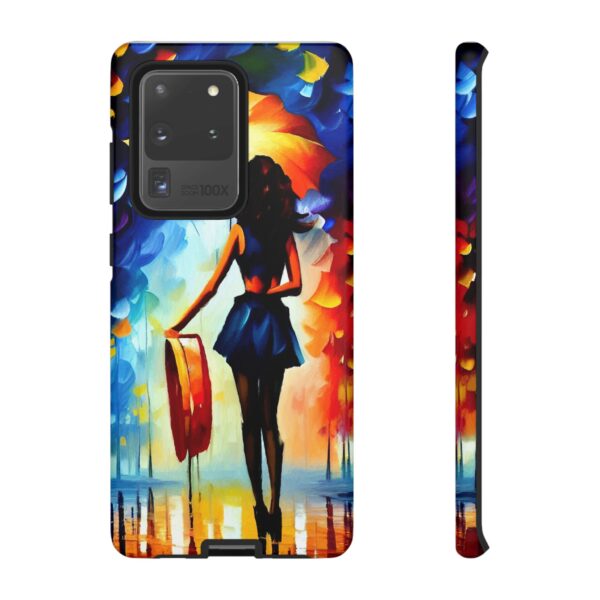 Rainbow Designs Woman With Umbrella On Tough Cases Custom Phone Case For iPhone and Samsung Series - Image 28