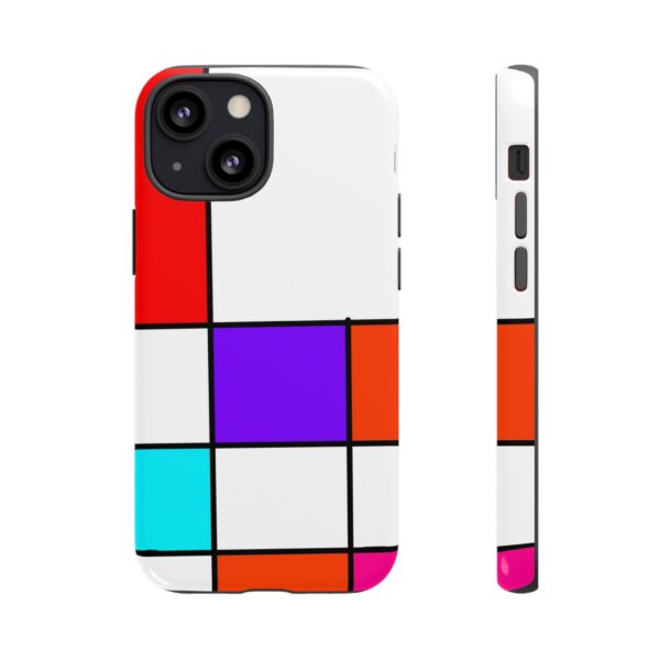 Rainbow Designs Mondrian Art On Tough Cases Custom Phone Cases For iPhone Google Pixel and Samsung Series - Image 43