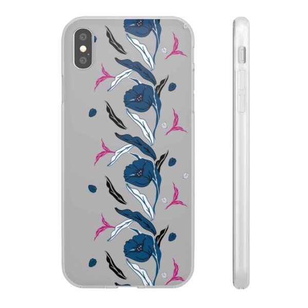 Rainbow Designs Blue Poppies On Flexi Cases Custom Phone Cases For iPhone and Samsung Series - Image 22