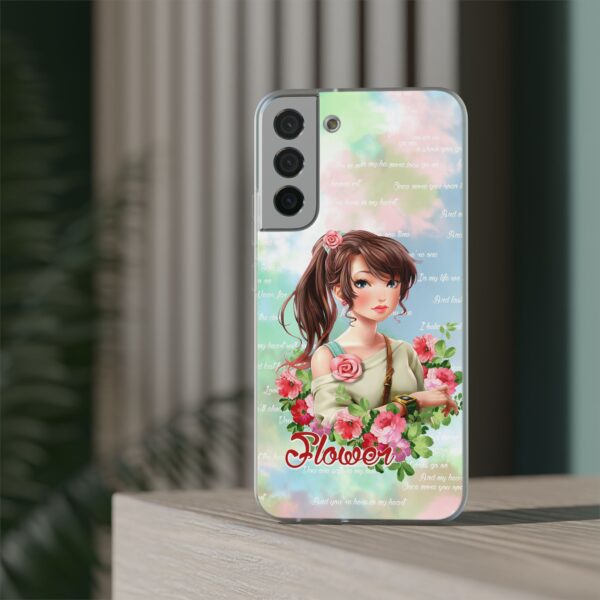 Girl With Flowers Flexi Cases for Samsung and iPhone - Image 193