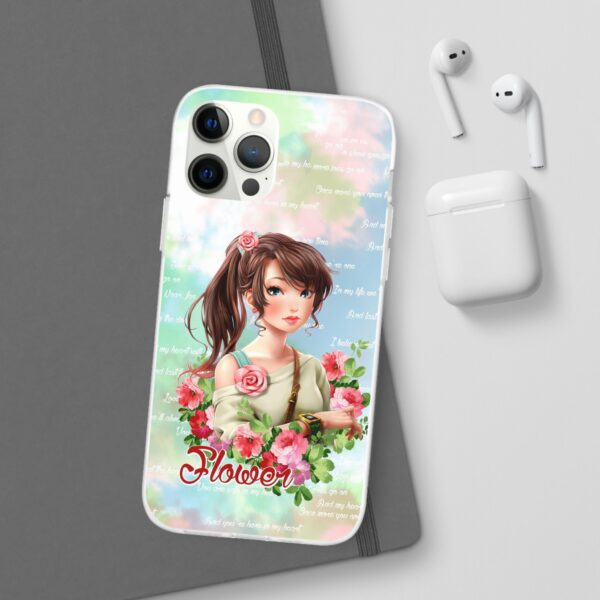 Girl With Flowers Flexi Cases for Samsung and iPhone - Image 81