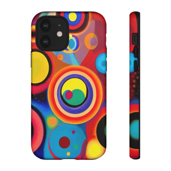 Rainbow Designs Circles in Circles On Tough Cases Custom Phone Cases For iPhone Google Pixel and Samsung Series - Image 34