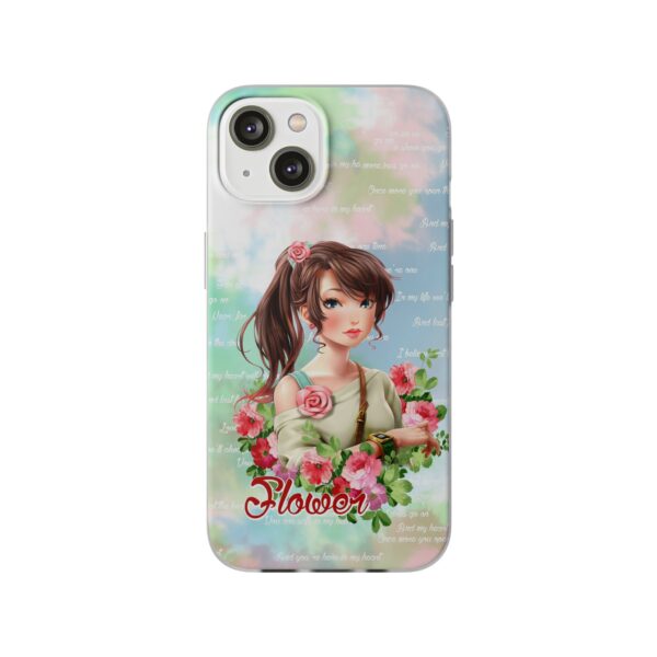 Girl With Flowers Flexi Cases for Samsung and iPhone - Image 225