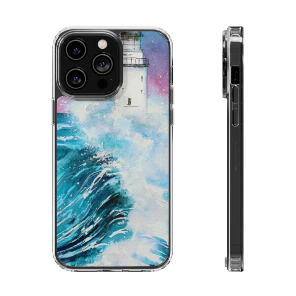 Crashing Waves Clear Case 🌊 for the enchanting iPhone 14! 📱✨ - Image 64