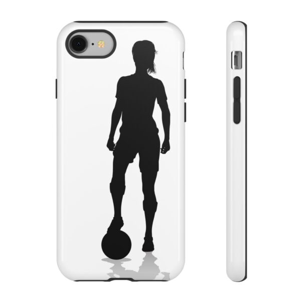 Silhouette Football Player Women Tough Cases Custom Phone Cases For iPhone Google Pixel and Samsung Series