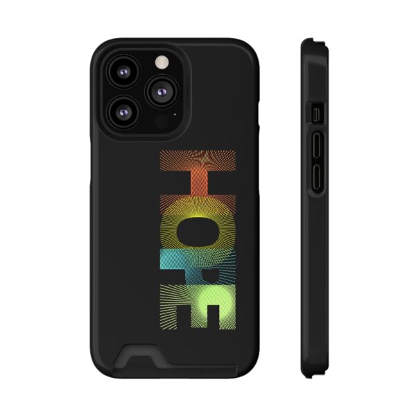 Rainbow Designs "HOPE" On Phone Case With Card Holder For iPhone and Samsung - Image 121