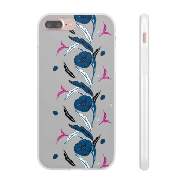 Rainbow Designs Blue Poppies On Flexi Cases Custom Phone Cases For iPhone and Samsung Series - Image 13