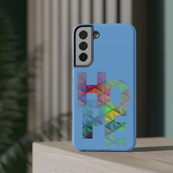 Rainbow Designs "HOPE" On Impact-Resistant Cases For Samsung and iPhone Light Blue - Image 69