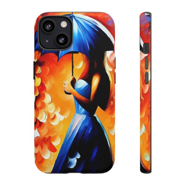 Rainbow Designs Woman With Umbrella On Tough Cases Custom Phone Case For iPhone and Samsung Series - Image 41