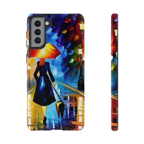 Rainbow Designs Woman With Umbrella On Tough Cases Custom Phone Case For iPhone and Samsung Series - Image 59