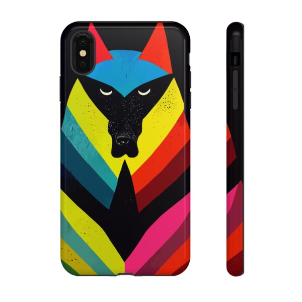 Rainbow Designs Wolf Head On Tough Cases Custom Phone Cases For iPhone Google Pixel and Samsung Series. - Image 11