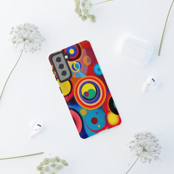 Rainbow Designs Circles in Circles On Tough Cases Custom Phone Cases For iPhone Google Pixel and Samsung Series - Image 56