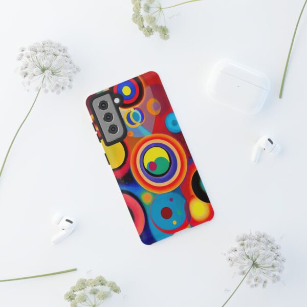 Rainbow Designs Circles in Circles On Tough Cases Custom Phone Cases For iPhone Google Pixel and Samsung Series - Image 58