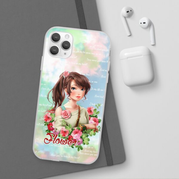 Girl With Flowers Flexi Cases for Samsung and iPhone - Image 61