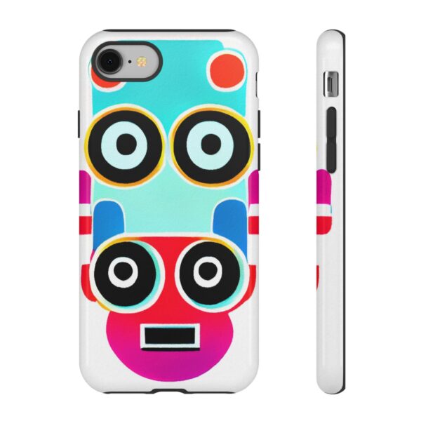 Rainbow Designs Robot On Tough Cases Custom Phone Cases For iPhone Google Pixel and Samsung Series