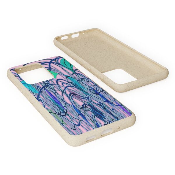 Curved Striped Pattern Biodegradable Cases For IPhone & Samsung  🌿 - Image 52